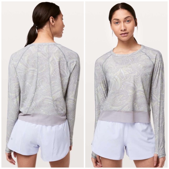 lululemon athletica Tops - Lululemon stripe in stride long sleeve top